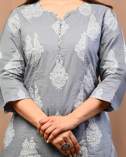 RimeLine Ethnic motifs  Straight kurta for women