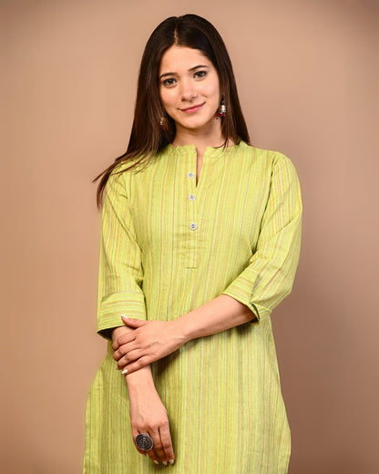 RimeLine Mandarin Straight kurta for women