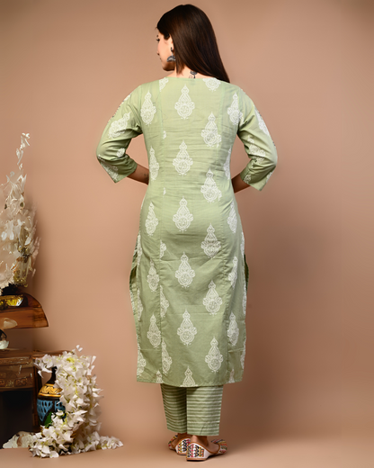 RimeLine Ethnic motifs Straight kurta for women