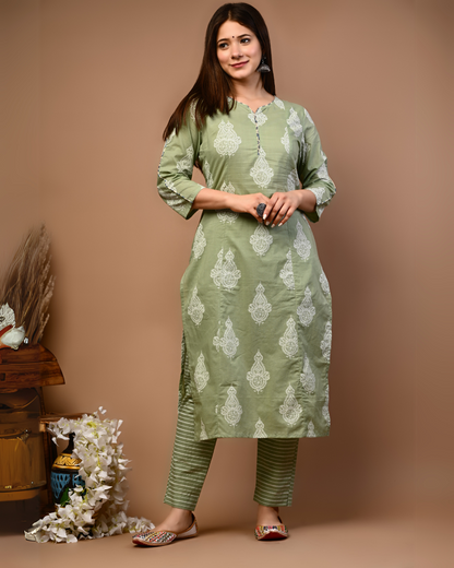 RimeLine Ethnic motifs Straight kurta for women