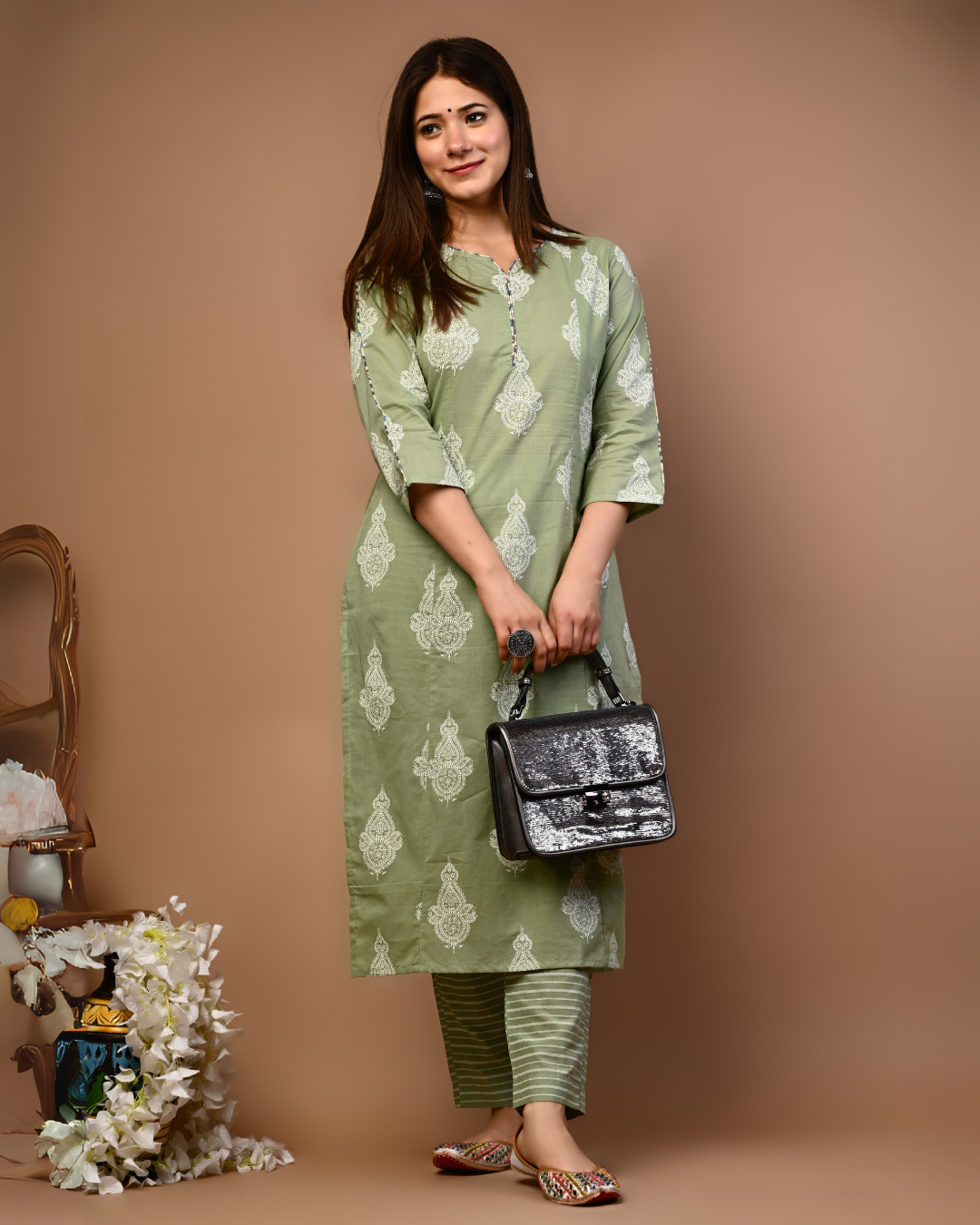 RimeLine Ethnic motifs Straight kurta for women