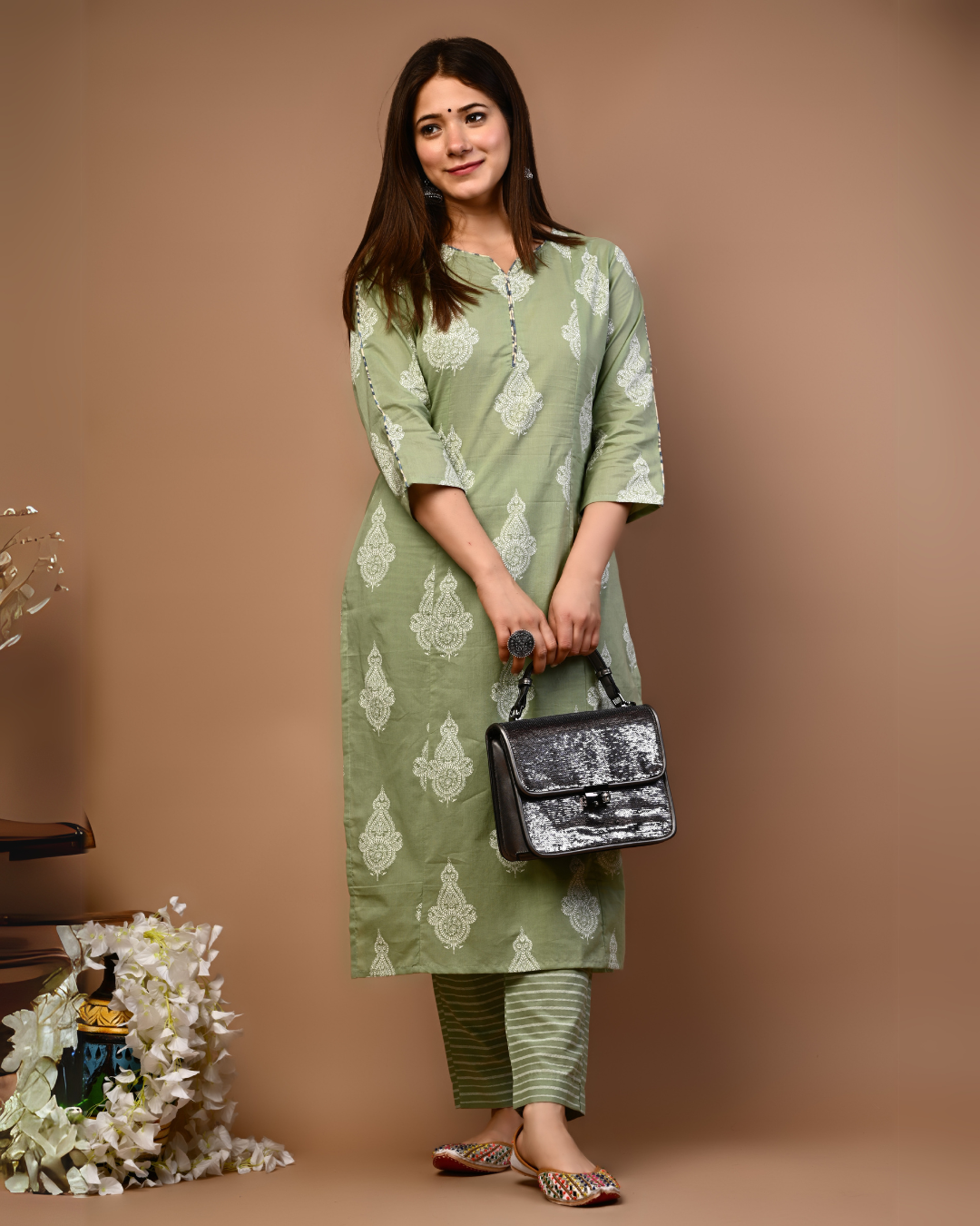 RimeLine Ethnic motifs Straight kurta for women