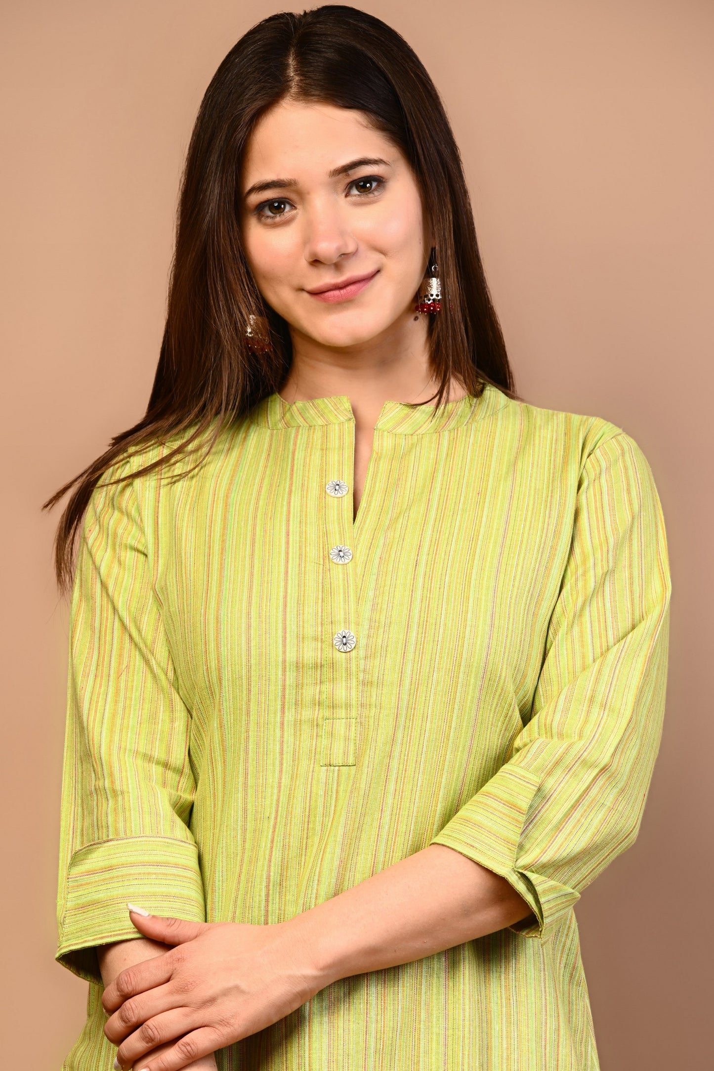 RimeLine Mandarin Straight kurta for women
