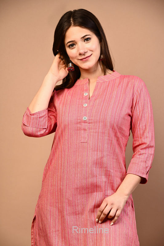 RimeLine Mandarin Straight kurta for women