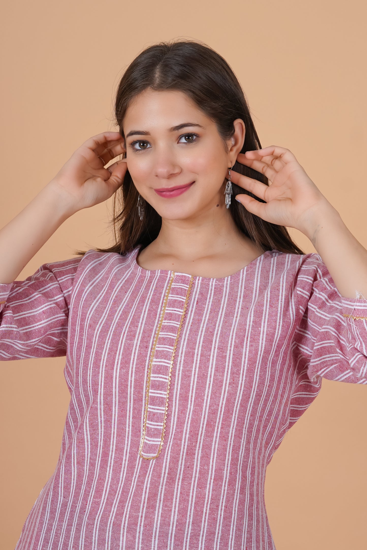 RimeLine Round Neck Straight kurta for women - Rimeline