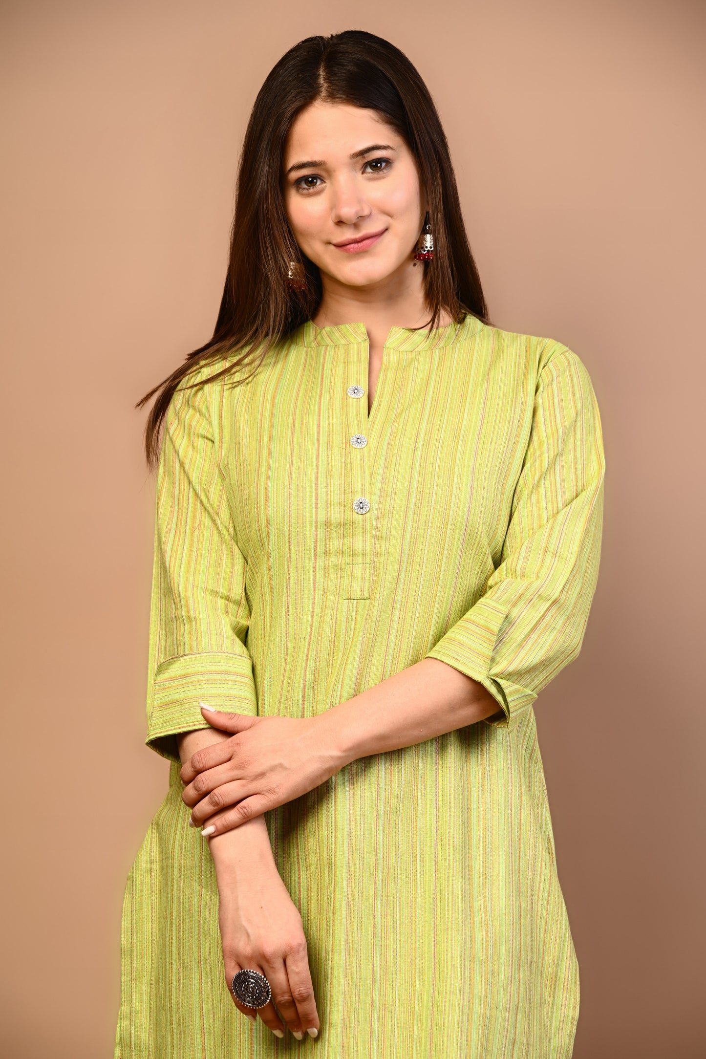 RimeLine Mandarin Straight kurta for women