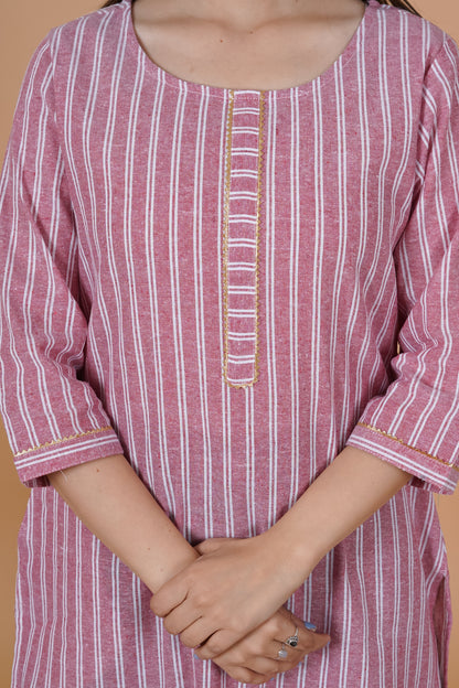 RimeLine Round Neck Straight kurta for women - Rimeline