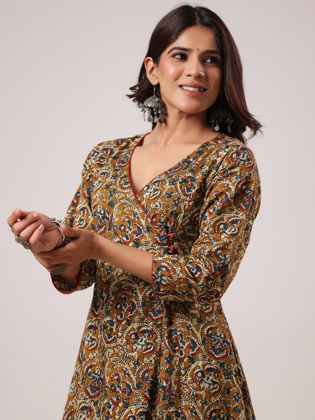 Rimeline Women Ethnic Motifs Printed Floral Kurta