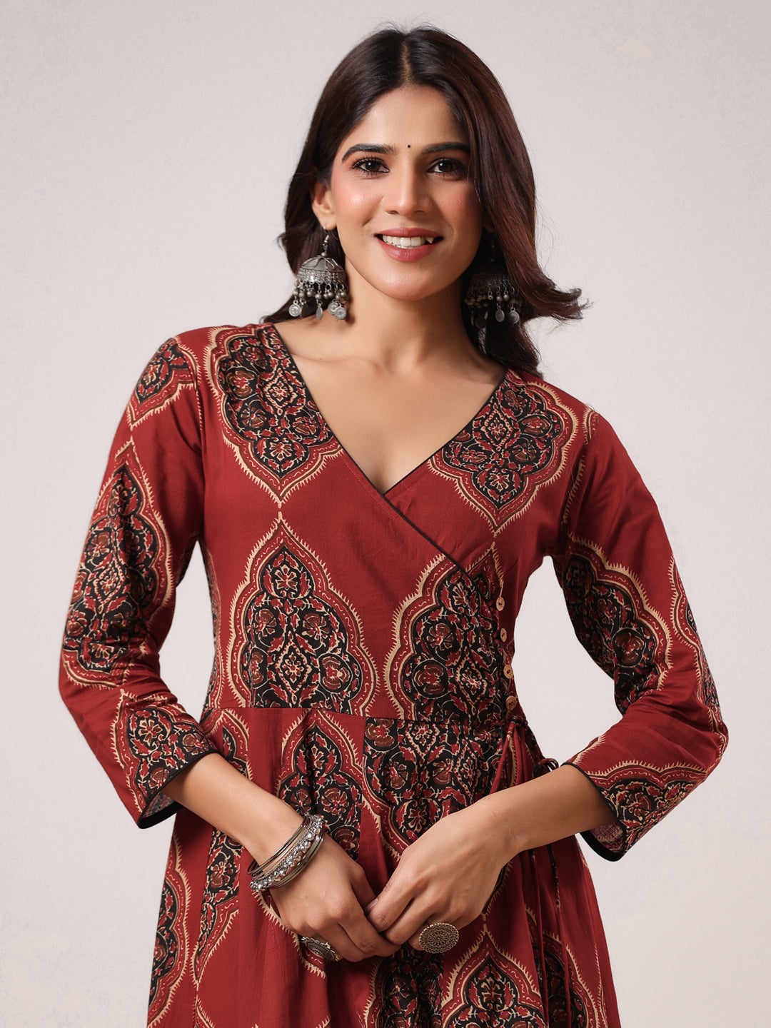 Rimeline Women Ethnic Motifs Printed Floral Kurta