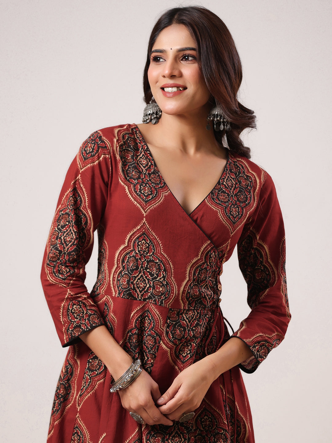 Rimeline Women Ethnic Motifs Printed Floral Kurta