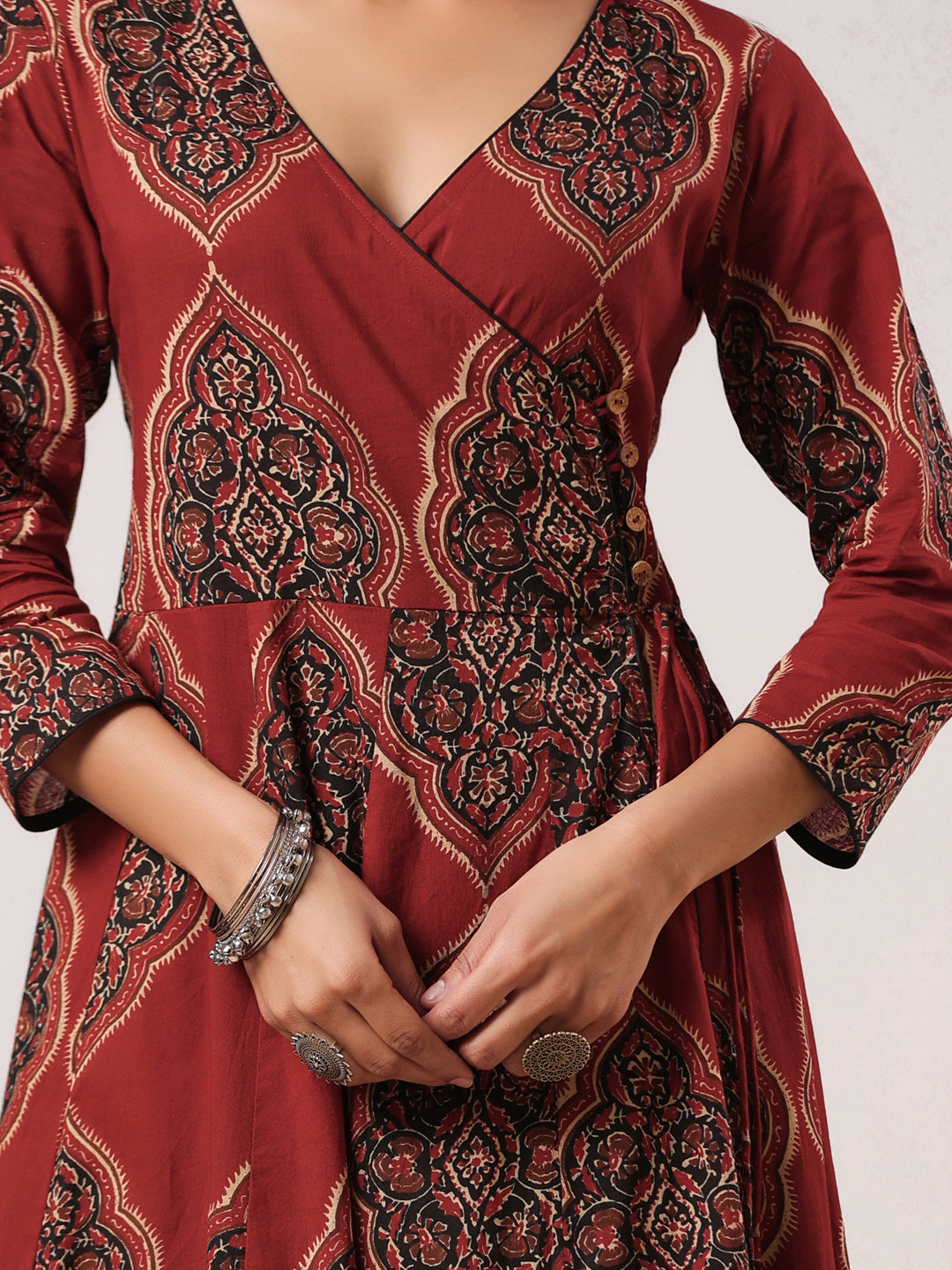 Rimeline Women Ethnic Motifs Printed Floral Kurta