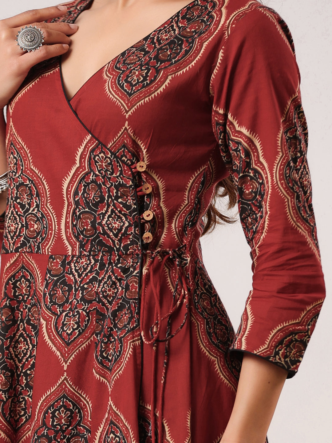 Rimeline Women Ethnic Motifs Printed Floral Kurta