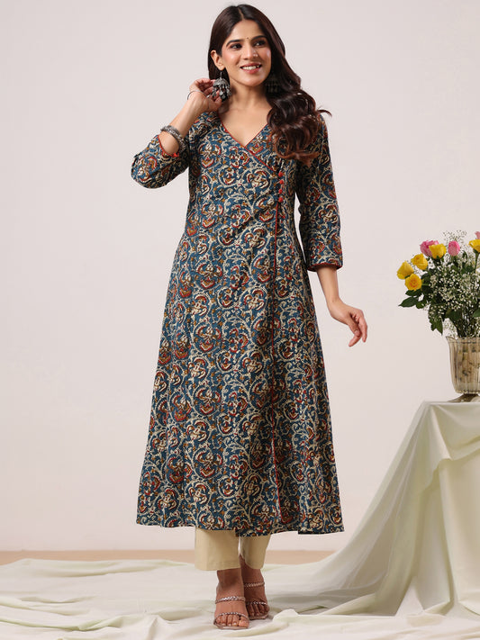 Rimeline Women Ethnic Motifs Printed Floral Kurta