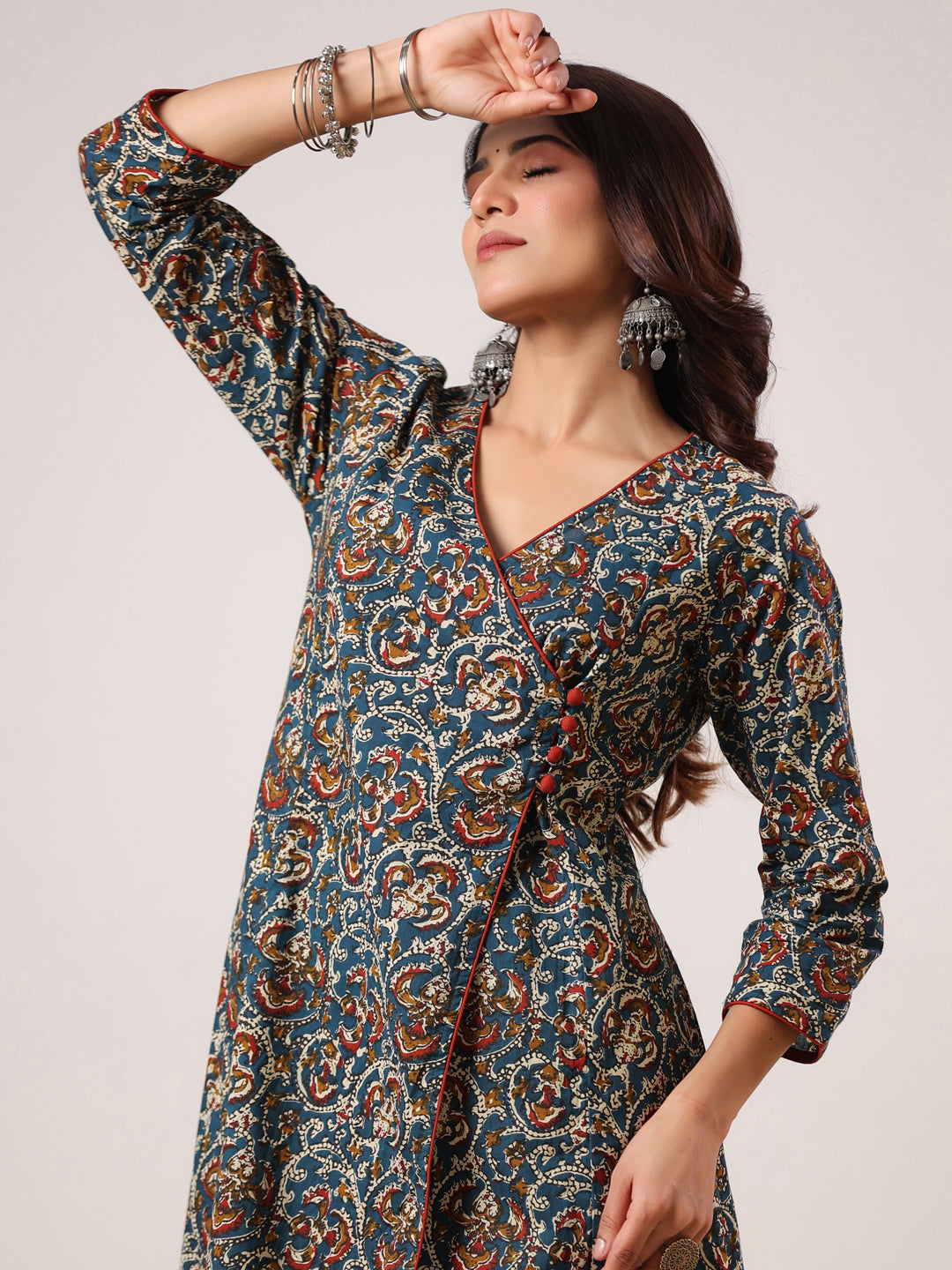 Rimeline Women Ethnic Motifs Printed Floral Kurta