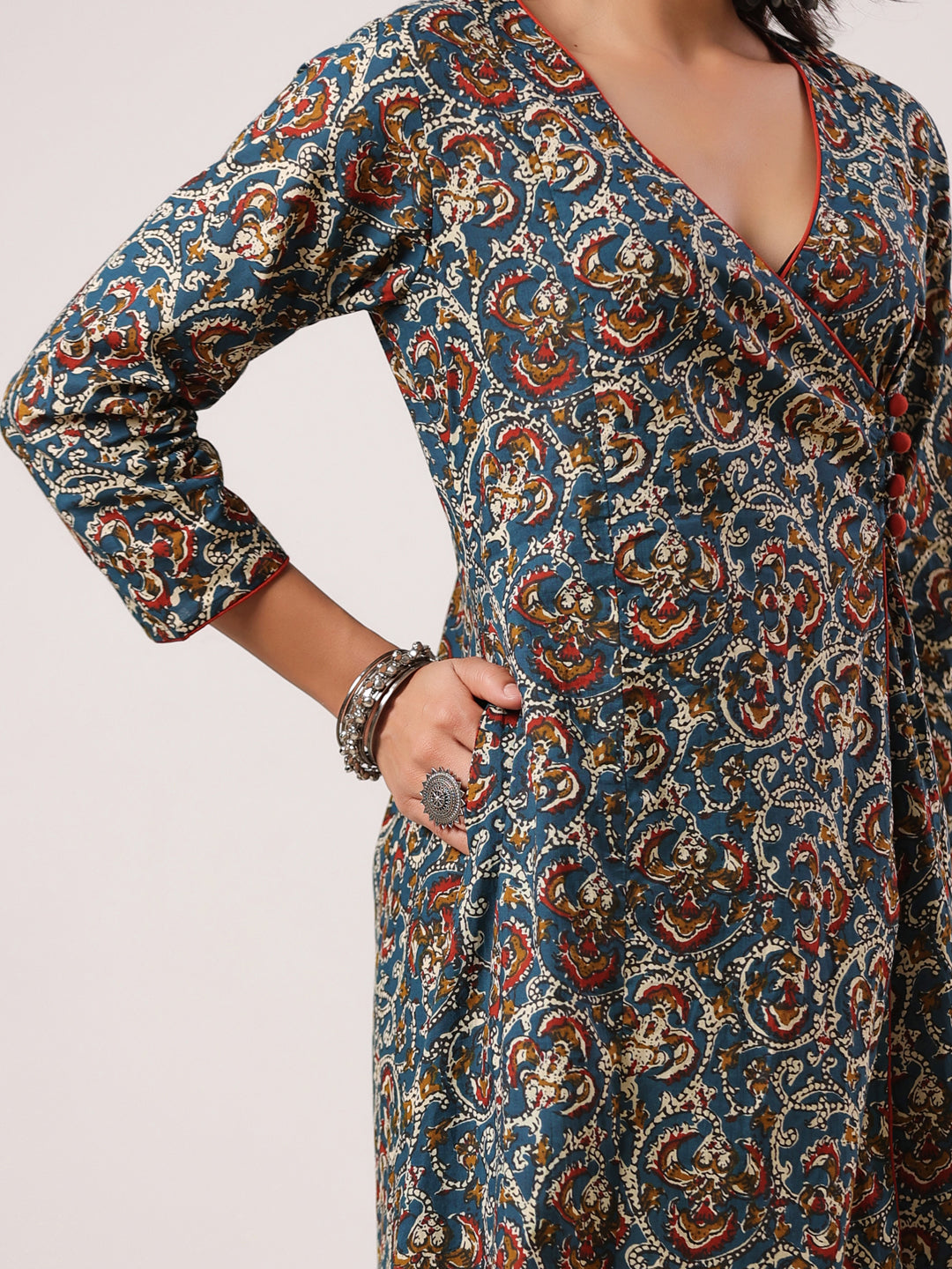 Rimeline Women Ethnic Motifs Printed Floral Kurta