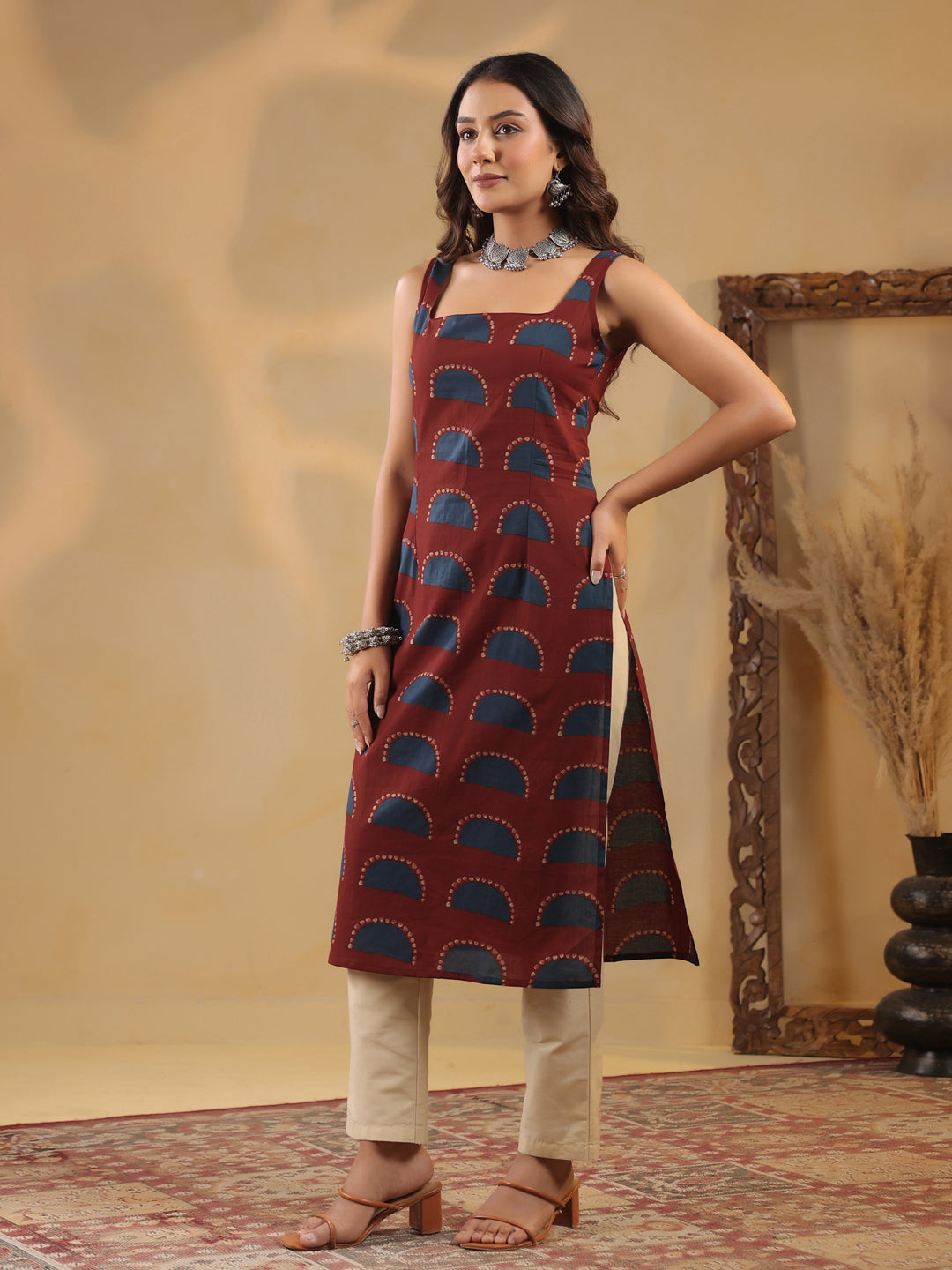 Rimeline Women Ethnic Motifs Printed Kurta