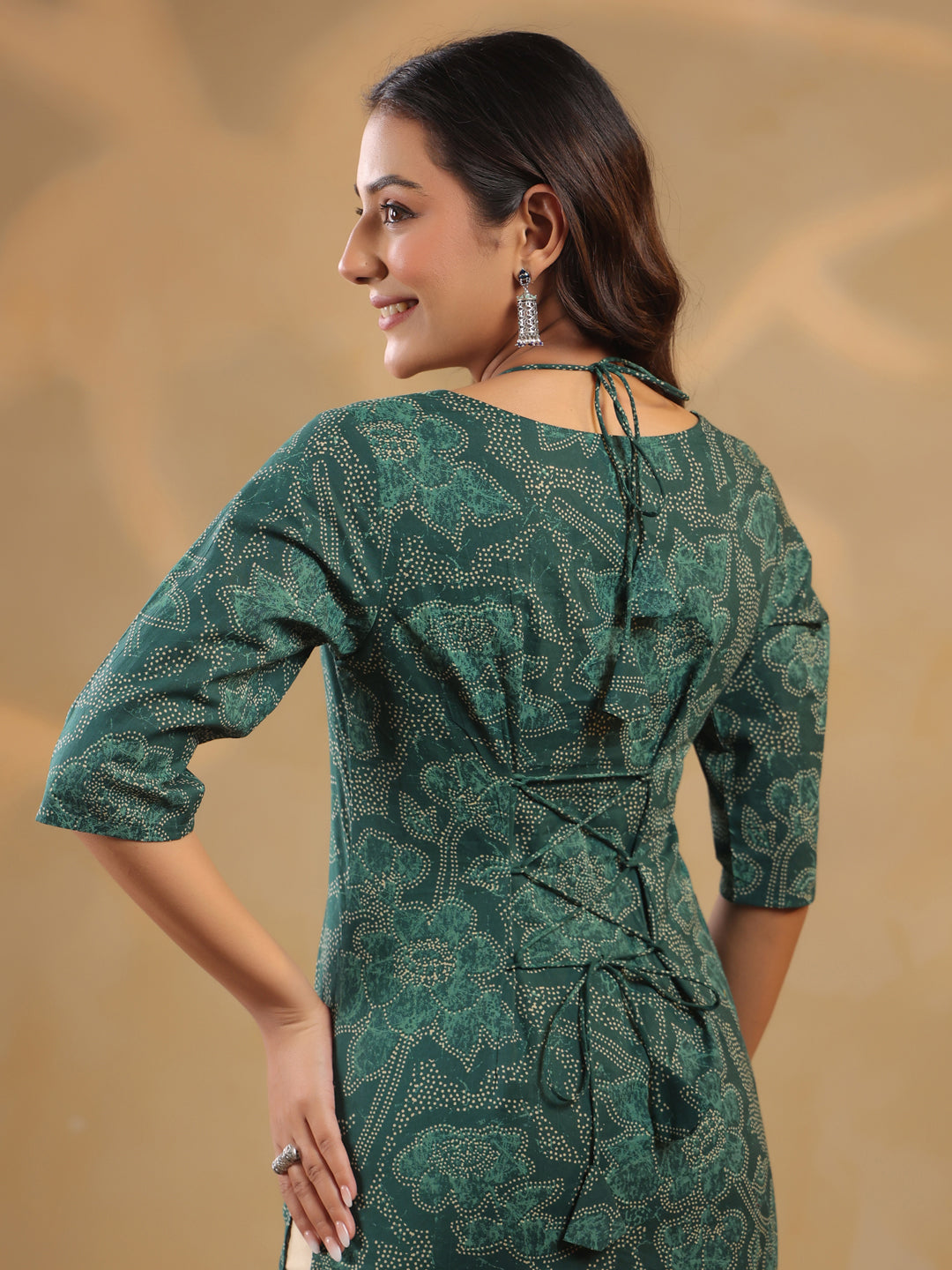 Rimeline Ethnic Motifs Printed Pure Cotton Kurti